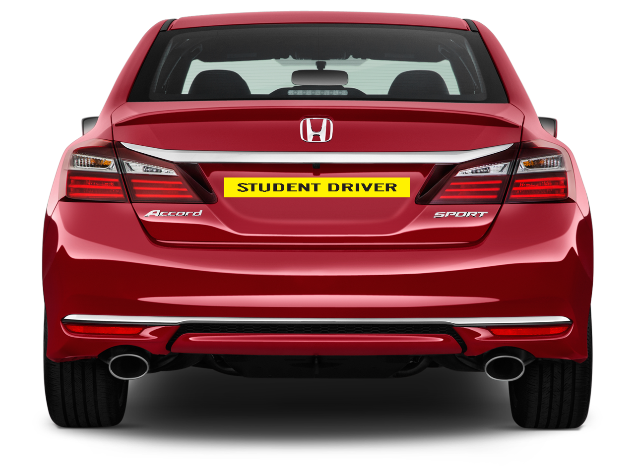 Rearview of Honda Accord